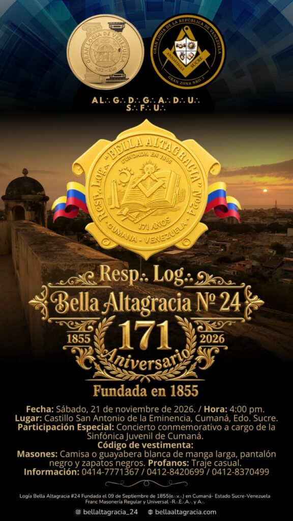 INVITACIÓN A TENIDA BLANCA POR ANIVERSARIO